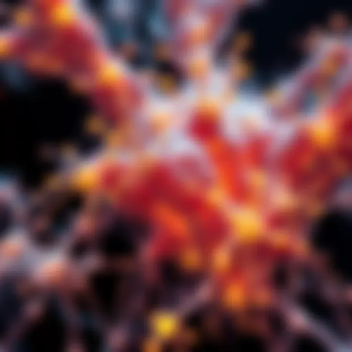 A visual representation of interconnected patterns resembling a slime mold structure, symbolizing the complex connections of consciousness and reality.