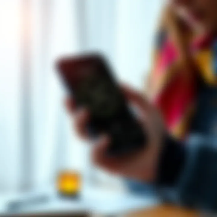 A close-up of a smartphone displaying a Mercury pentacle widget, helping a person study for an exam.