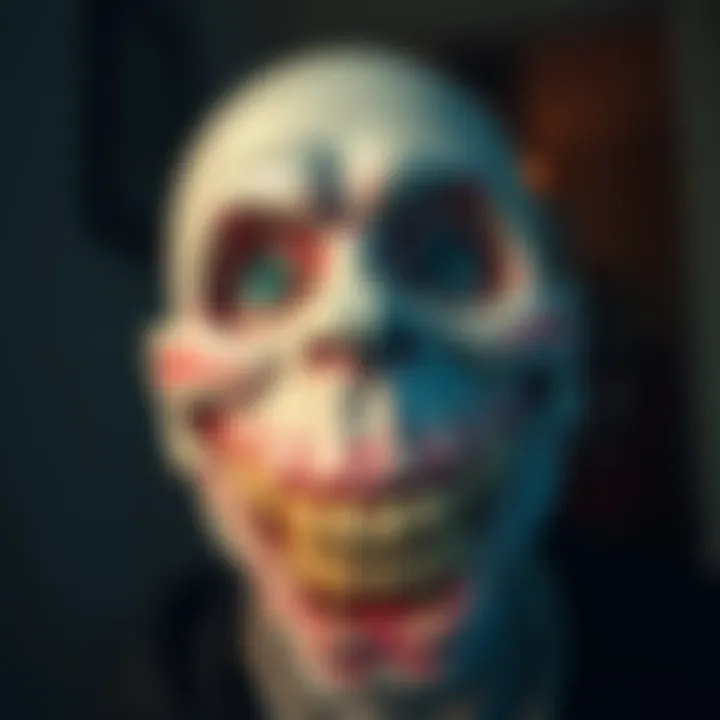 Close-up of the prop called Spazm, known from the Russian Sleep Experiment, with a unique facial expression.