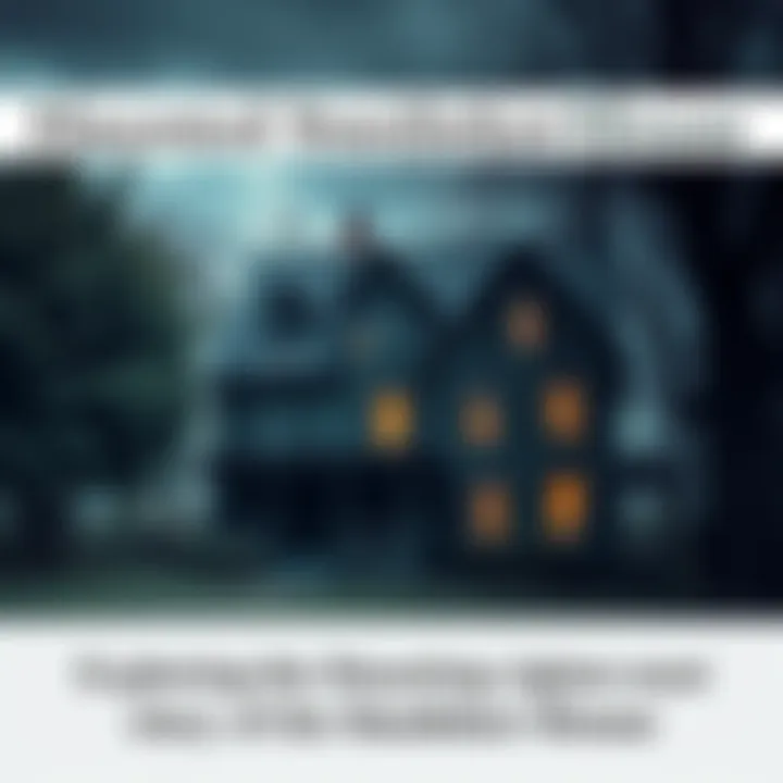 An old house that was once a morgue, with an eerie atmosphere and a dark history, surrounded by trees.