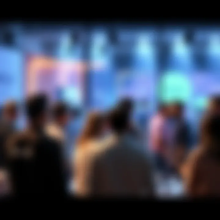 A group of people engaging in conversation and exchanging ideas, showcasing effective communication in a social setting.
