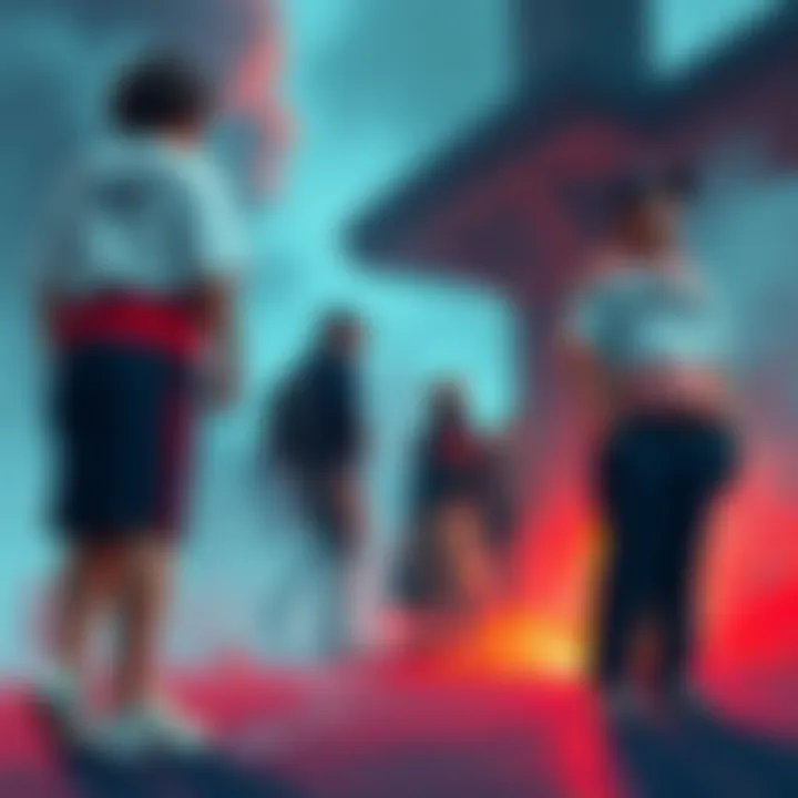 A powerful illustration showcasing the struggles of marginalized individuals in society