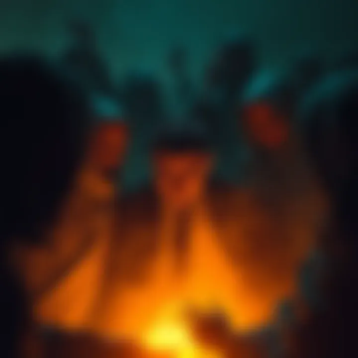 Society punishing a truth-teller A symbolic depiction of a person being silenced by societal forces, surrounded by shadows and whispers, highlighting the conflict between truth and societal norms.