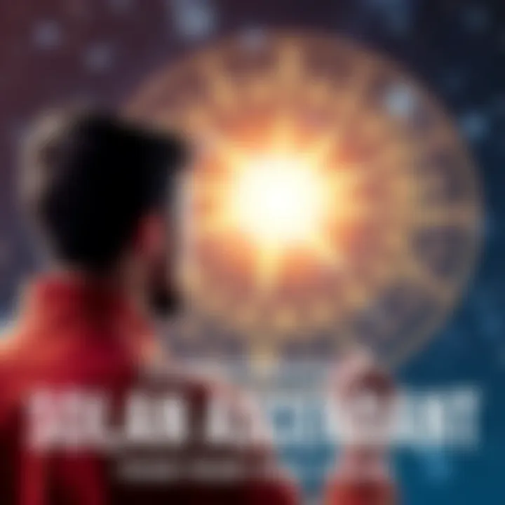 A person looking at a star chart, contemplating their solar return ascendant and its impact on their year ahead.