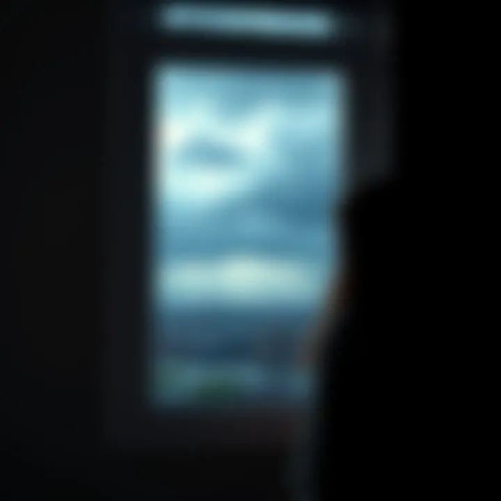 A tranquil scene of a person looking out a window, with stormy weather outside, symbolizing disrupted solitude.