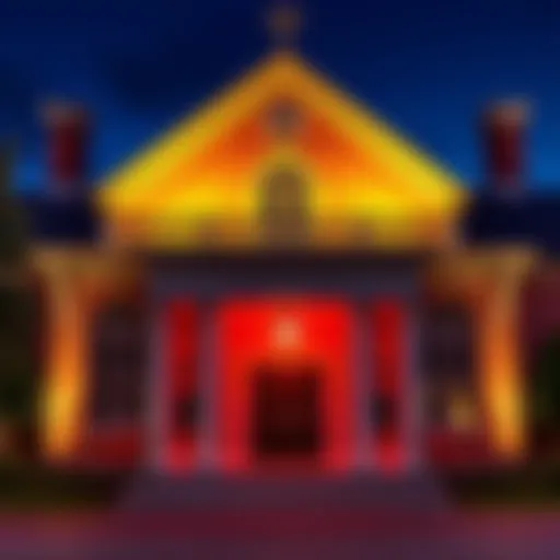 Exterior view of Solomon’s Lodge No. 1, showing its historic architecture and significance, with a focus on the entrance