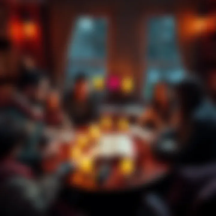 Exploring Solomon's Magick A group of people discussing Solomon's Magick in a cozy setting with books and candles around them