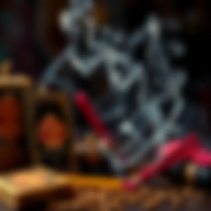 A collection of Song of India incense sticks in decorative packaging, with smoke wafting upwards, creating a calming atmosphere.