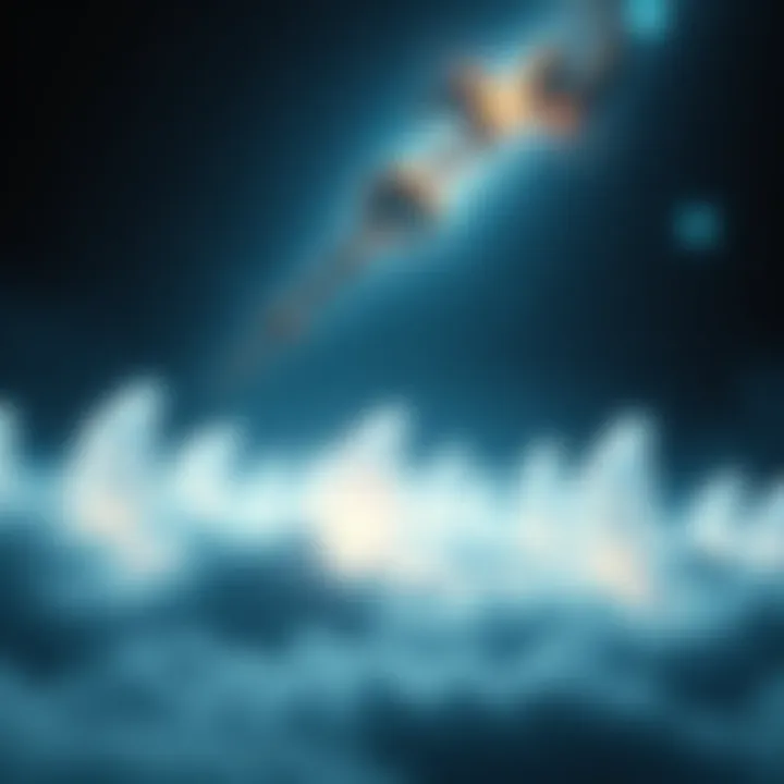 A serene scene depicting glowing souls in a vast, dark universe, symbolizing the afterlife amidst cosmic collapse.