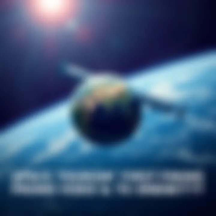 A breathtaking view of Earth from space, showcasing the beauty of our planet against the backdrop of the cosmos