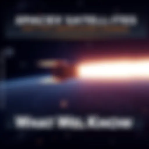 A view of SpaceX satellites in the night sky, with signal waves emitting from them, illustrating the unexplained transmissions.