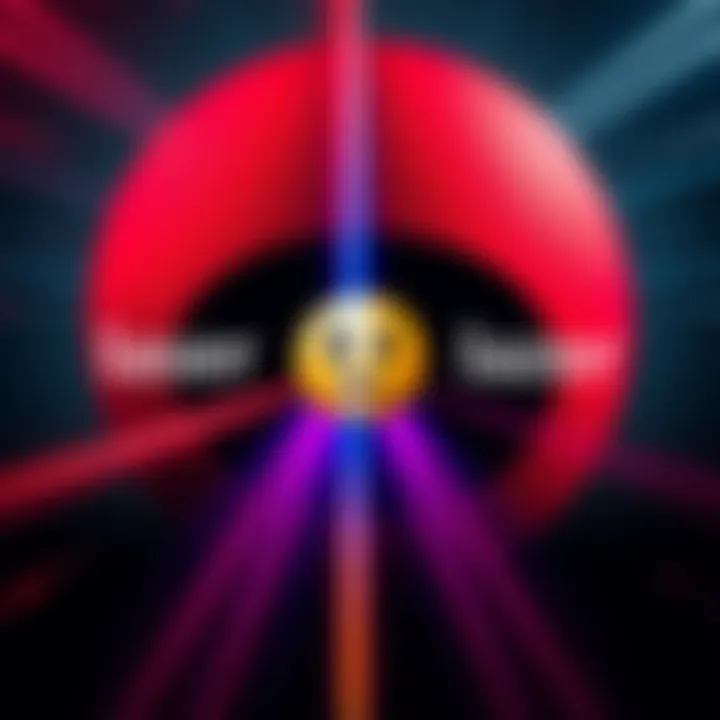 A split image showing the correct spelling 'laser' on one side and the incorrect spelling 'lazer' on the other side with a confused emoji in the center