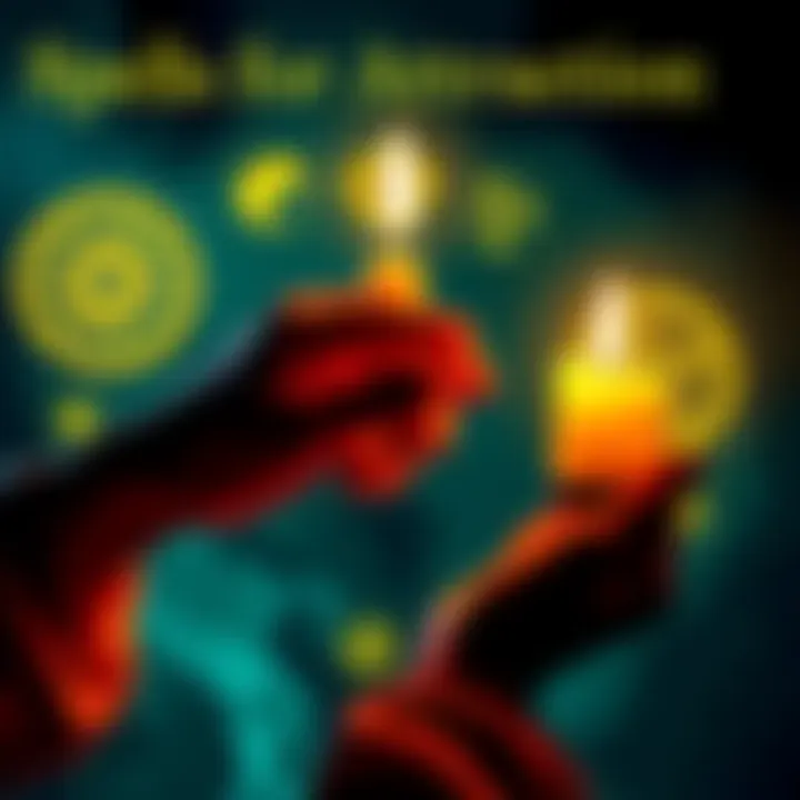 A person holding a glowing candle with magical symbols around them, representing attraction spells.