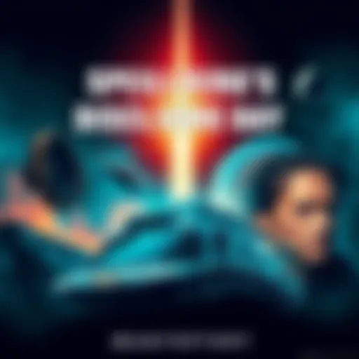 Movie poster for Spielberg's Disclosure Day showing dramatic imagery and thematic elements