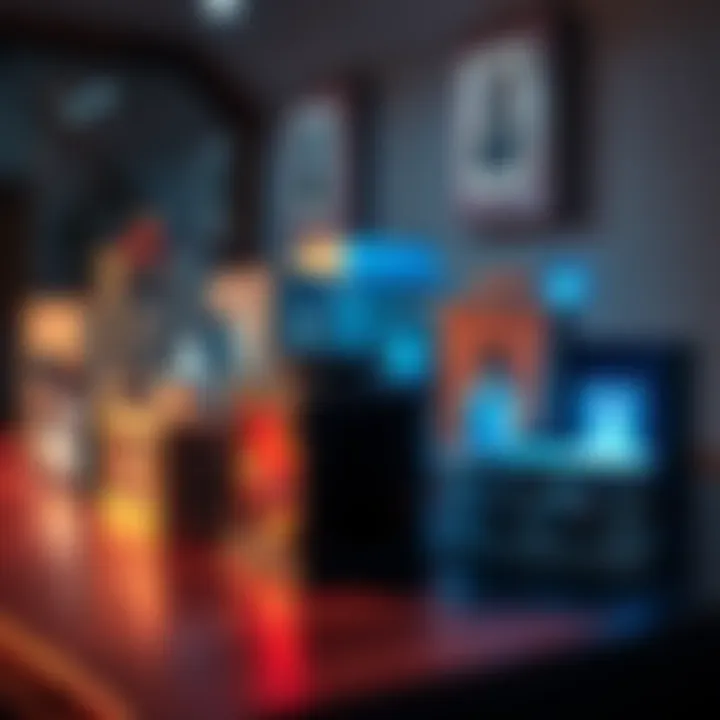 Various ready-to-use spirit boxes displayed on a table, suitable for paranormal communication, with different designs and features