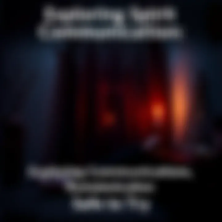 Person holding a candle in a dark room A person sits in a dimly lit room holding a candle, creating a calm atmosphere for spirit communication