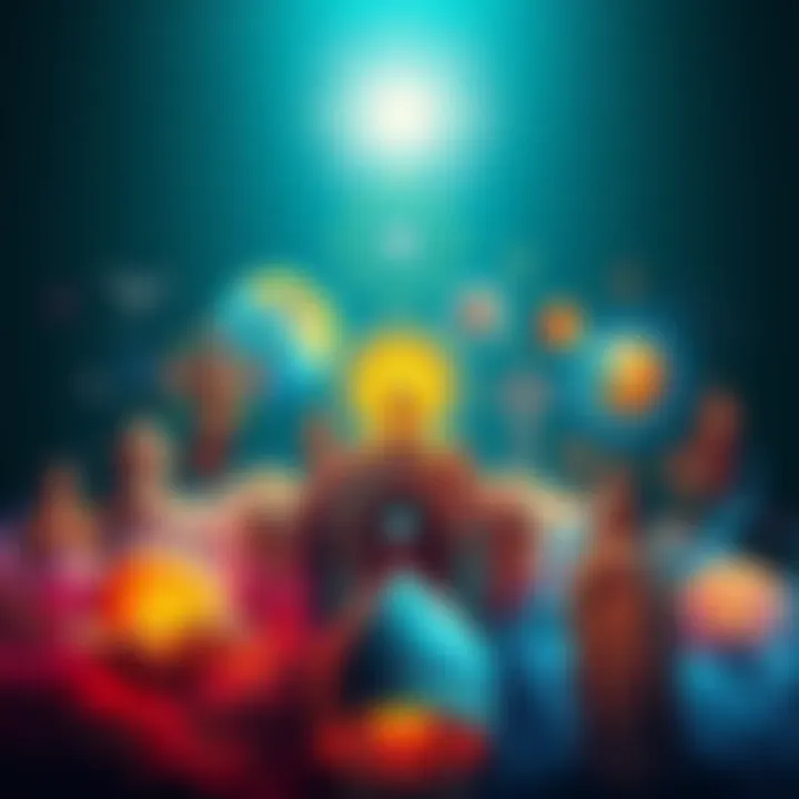 A montage of symbols representing various spiritual beliefs and paths to God, emphasizing connection and devotion.