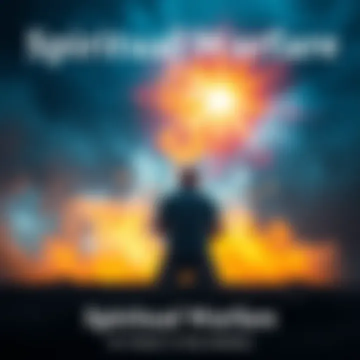 A person kneeling in prayer surrounded by a glowing light, symbolizing protection against deception in spiritual warfare.