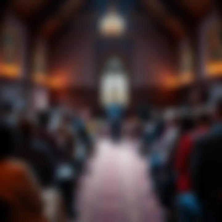 People sitting in a circle during a session at a Spiritualist Church, sharing personal connections and experiences with the spirit world.