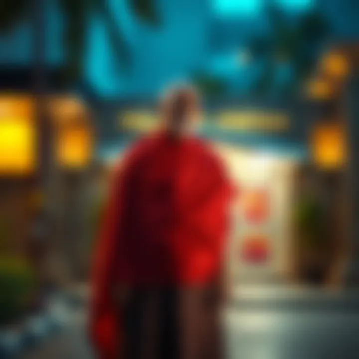 A Sri Lankan monk in traditional robes standing in front of a police station as authorities investigate allegations of sexual abuse against a minor.
