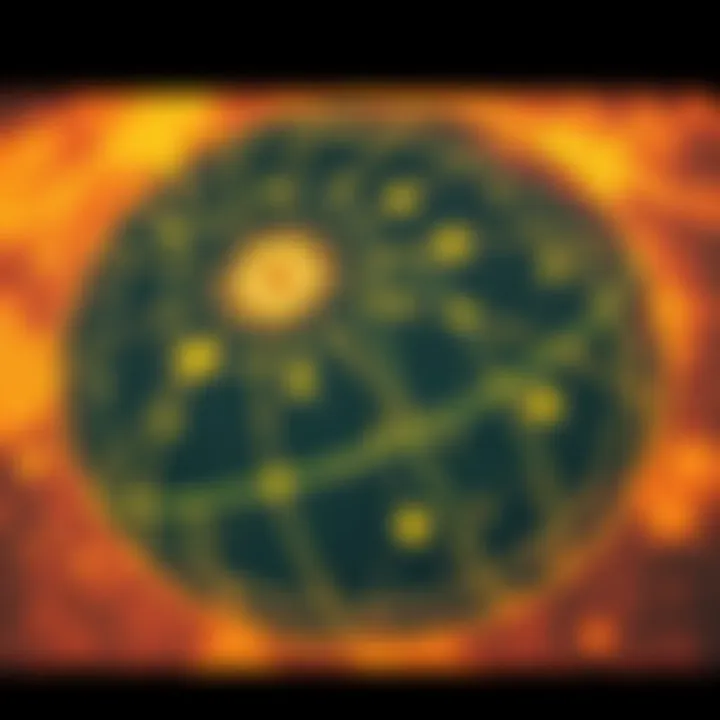 A detailed drawing of a star map made by Betty Hill during her alien abduction experience, showing connections to real star locations identified later.