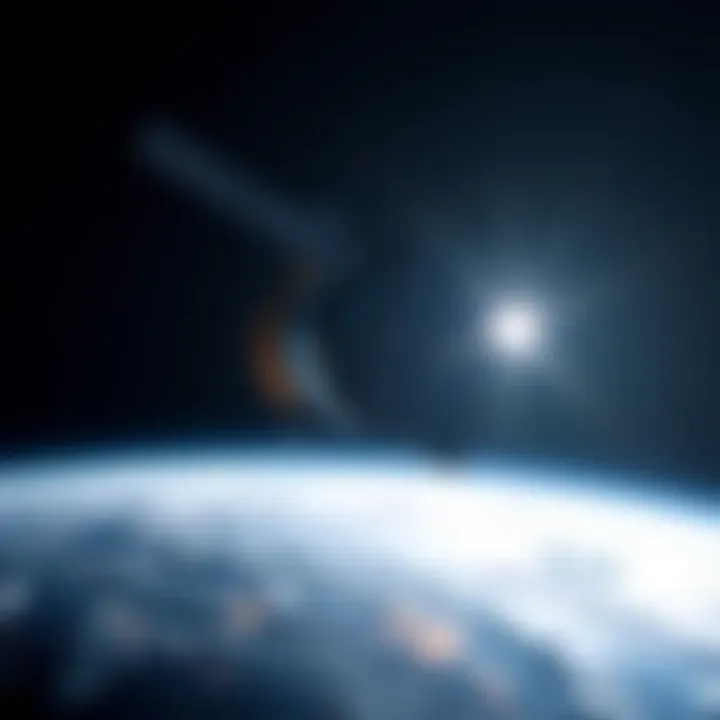 A SpaceX Starlink satellite floats in low Earth orbit, with Earth visible in the background.