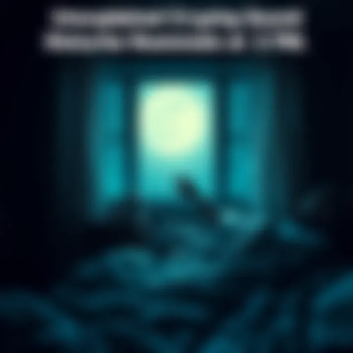 A startled roommate sitting up in bed, looking confused and alarmed, with a dark room illuminated by moonlight.