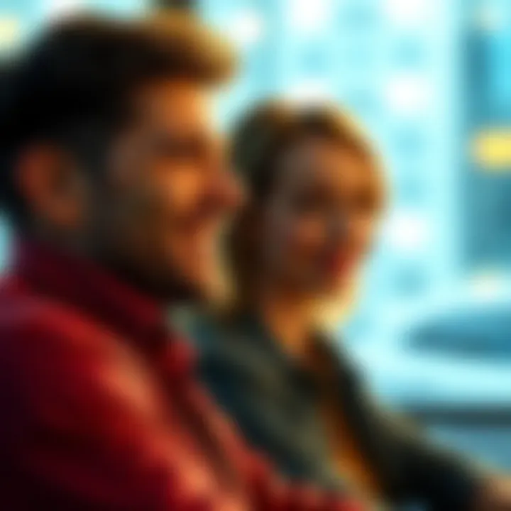 Steve's Smirk During Reveal Steve smiling warmly while listening to Amy, capturing a moment of connection between them.