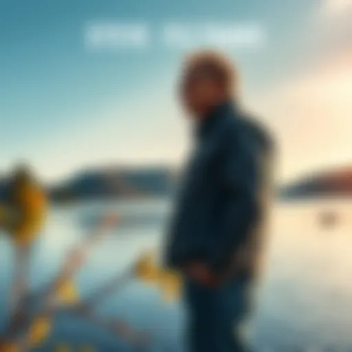 Steve Feltham stands by the shores of Loch Ness, observing the water with a thoughtful expression, surrounded by trees and hills.