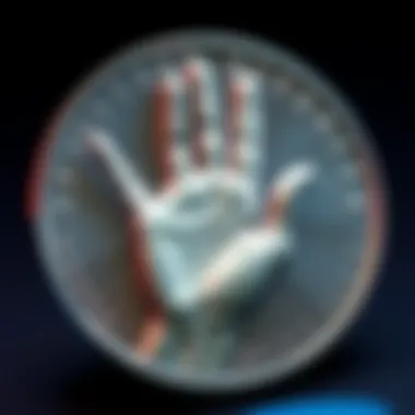A close-up of the 2026 commemorative dollar coin featuring Steve Jobs making a hand gesture associated with Masonic symbols.