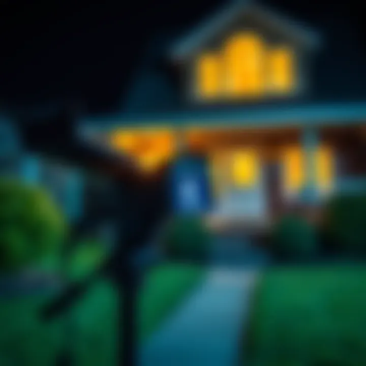 Footage of unexplained stomping noises Camera captures mysterious stomping sounds outside a house at night