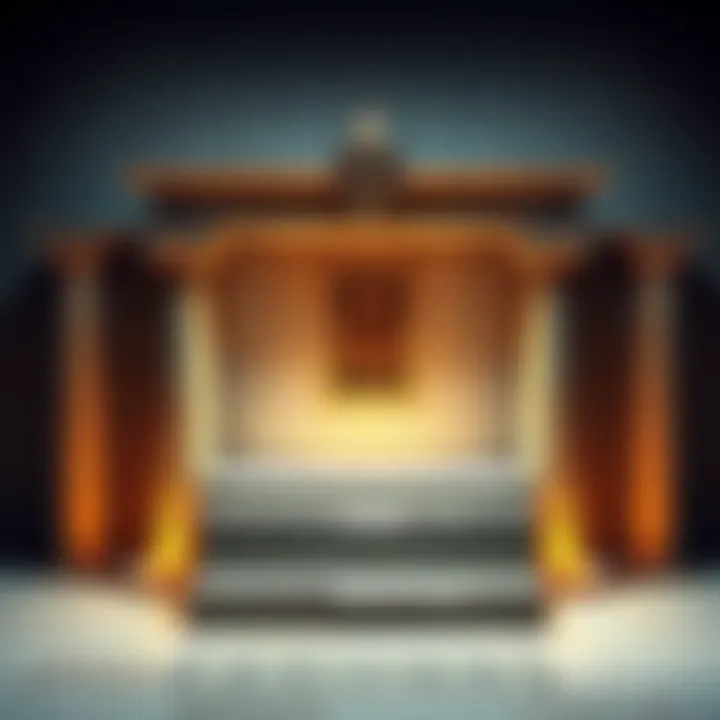 A stone altar decorated for Ra, showing options for painting, sanding, or keeping it natural.