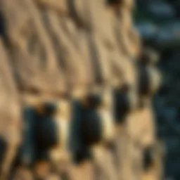 Stone knobs protruding from large ancient stone blocks at Sacsayhuaman, showcasing unique architectural features