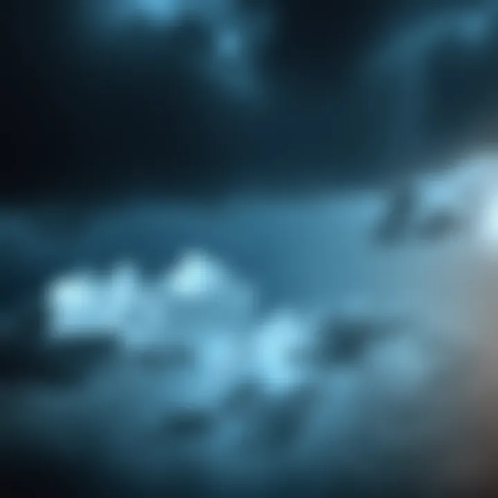 A dark stormy sky filled with thunderclouds, symbolizing mixed emotions during storms.