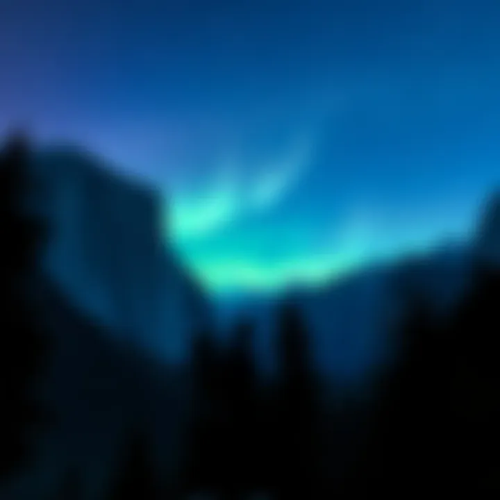 A bright, mysterious glow illuminating the night sky over Yosemite National Park, attracting curious visitors and speculation.