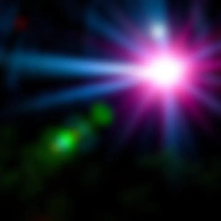 Bright, unusual lights glowing in dark woods near Ione, Washington, with trees silhouetted against the light.