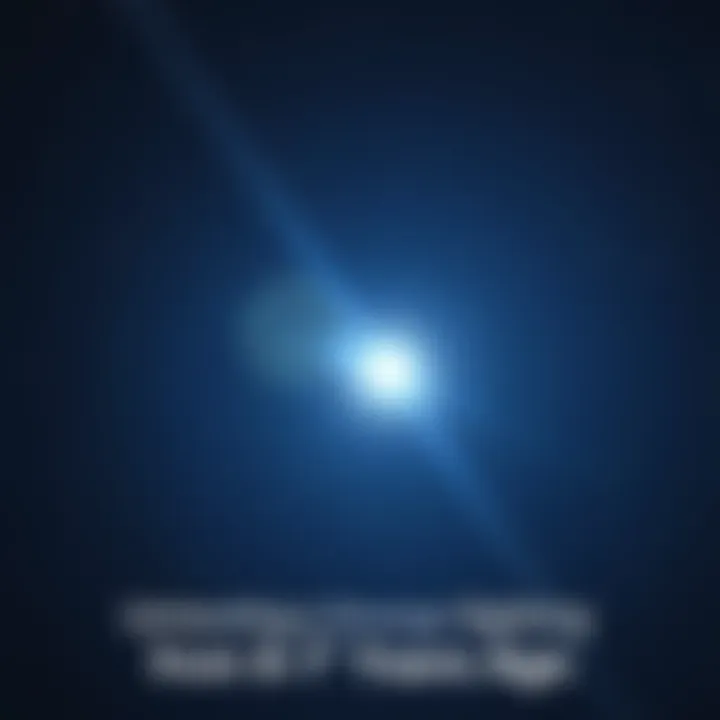 A dark sky with a bright, unusual object radiating light, surrounded by stars, capturing a moment of intrigue from 7-8 years ago.
