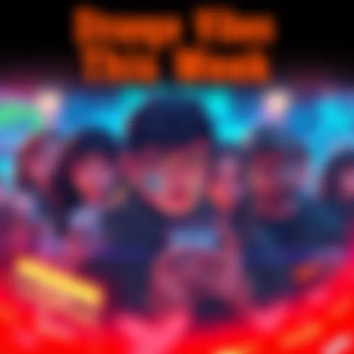 Strange Vibes This Week A group of people looking confused while scrolling through TikTok, surrounded by unusual imagery and notifications, capturing the unsettling feeling of the week.