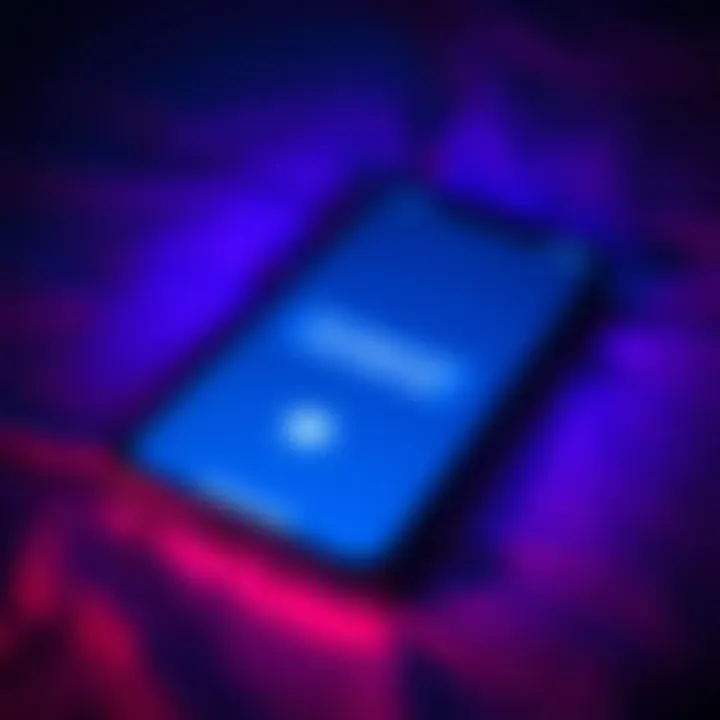 A close-up of a smartphone displaying a voice message notification but with no record of a call, suggesting an eerie situation.