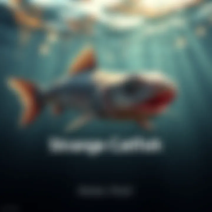 A catfish with a dog-like face, flat head, and fin-like feet swimming in a lake.