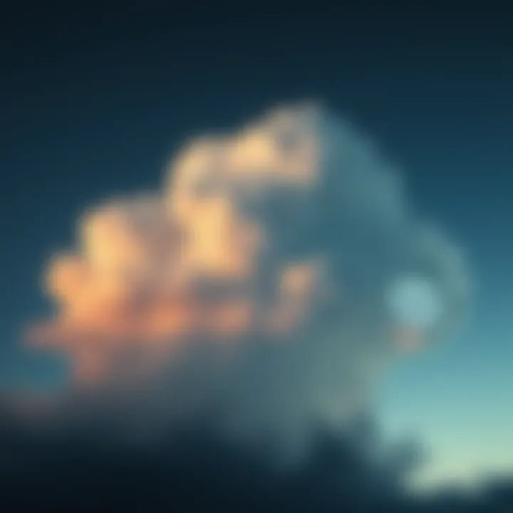 A cloud in the night sky displaying strange drawings, including a skull face and a mysterious figure, observed in Davydovo, Russia.