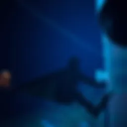 Strange shadowy figure captured on a Ring camera at night