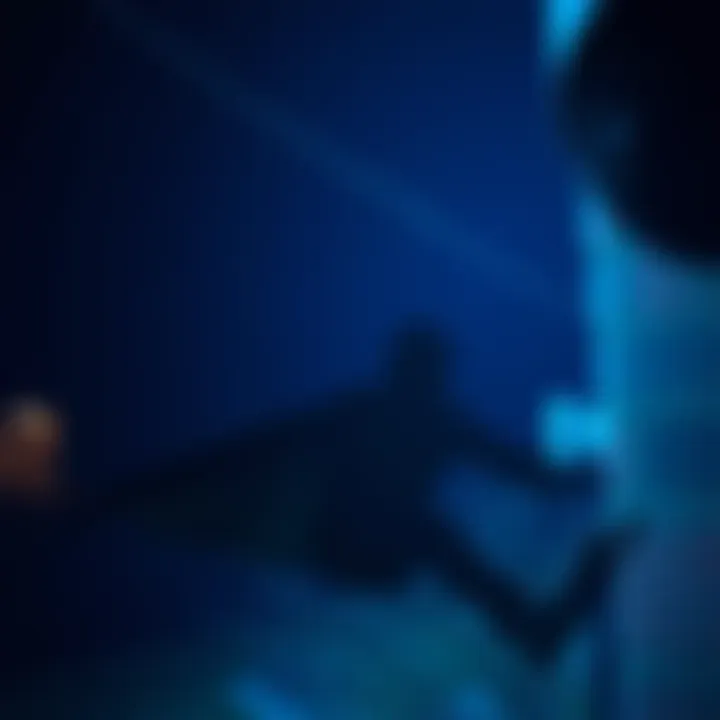 Strange shadowy figure captured on a Ring camera at night