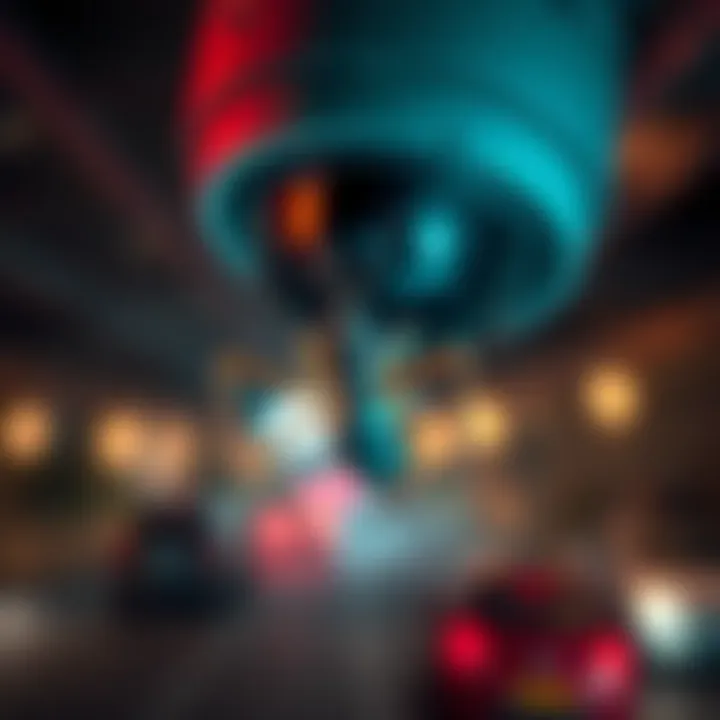 Unusual insect captured on security camera footage, intriguing viewers with its distinct appearance