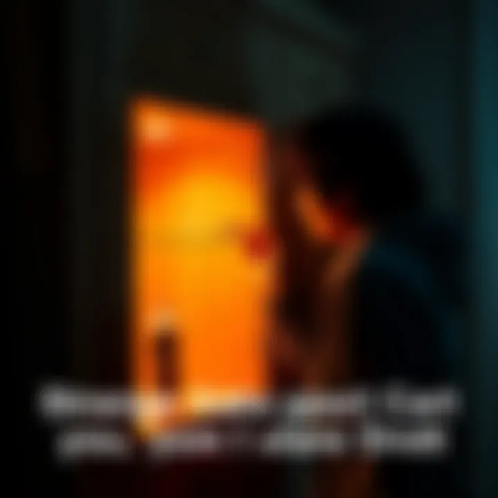 Strange Item Found on Tinder Date A person examining an unusual item on a cabinet during a Tinder date