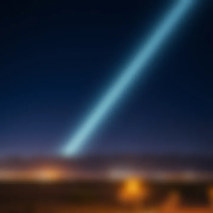 A bright, unusual light in the night sky above Hawthorne, NV, captured with a phone camera, disappearing behind distant mountains.