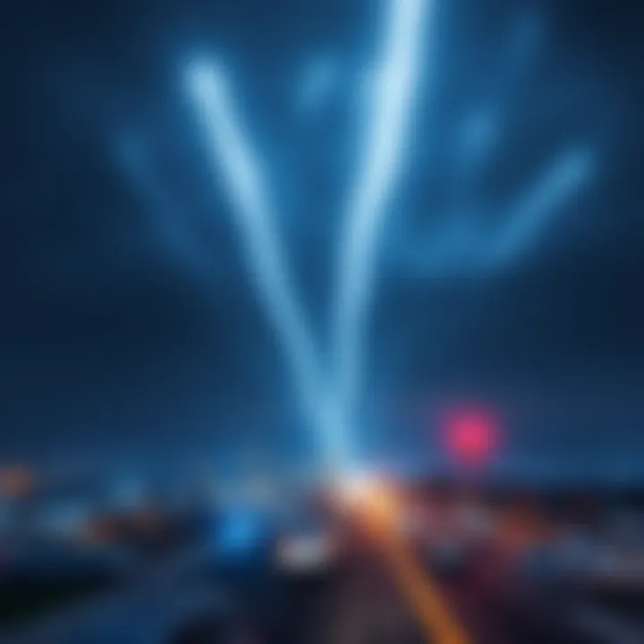 Unexplained bright lights streaking across the night sky in Dayton, Ohio