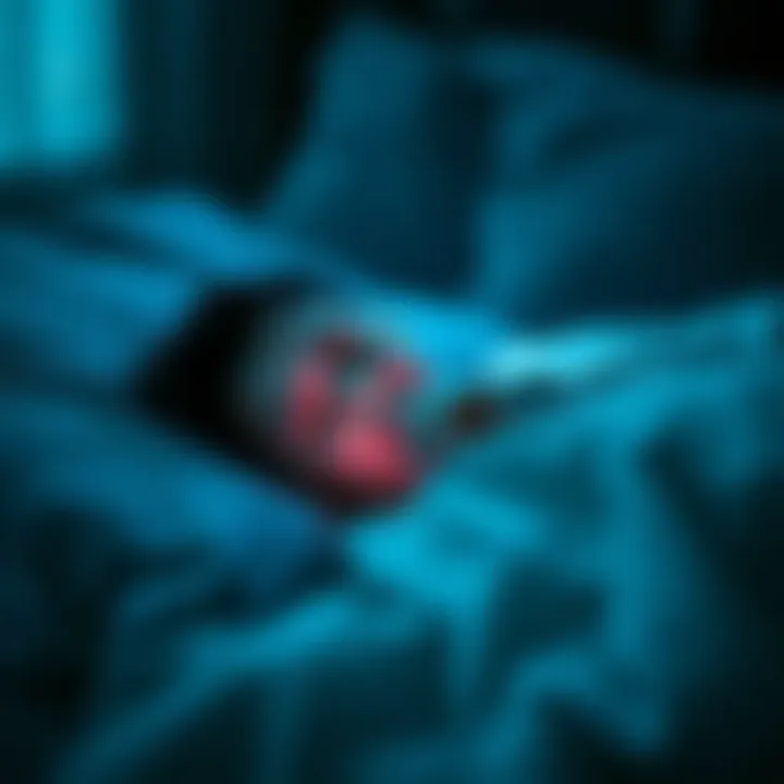 Bizarre and unclear pictures that mysteriously appeared on a phone screen during sleep