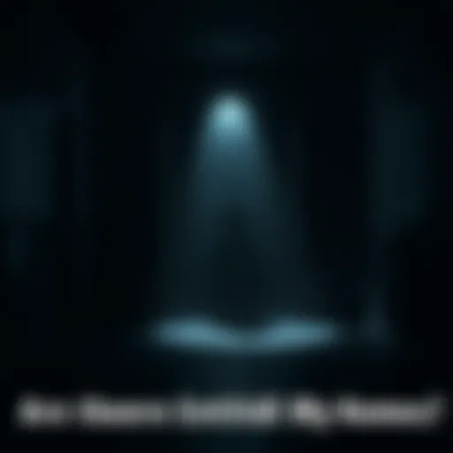 A dark room with faint shadows and an outline of a face appearing, creating an eerie atmosphere.