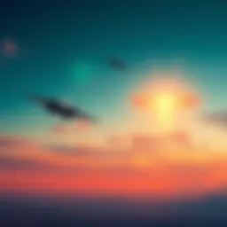 Two unidentified crafts flying toward a glowing object in the sky above North Lancashire during an earthquake